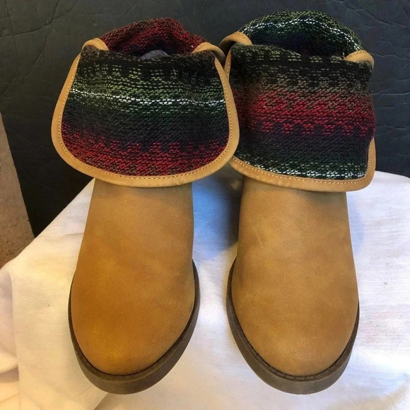 Sugar Leather Upper Boots Women Size 8/9M - Picture 1 of 7